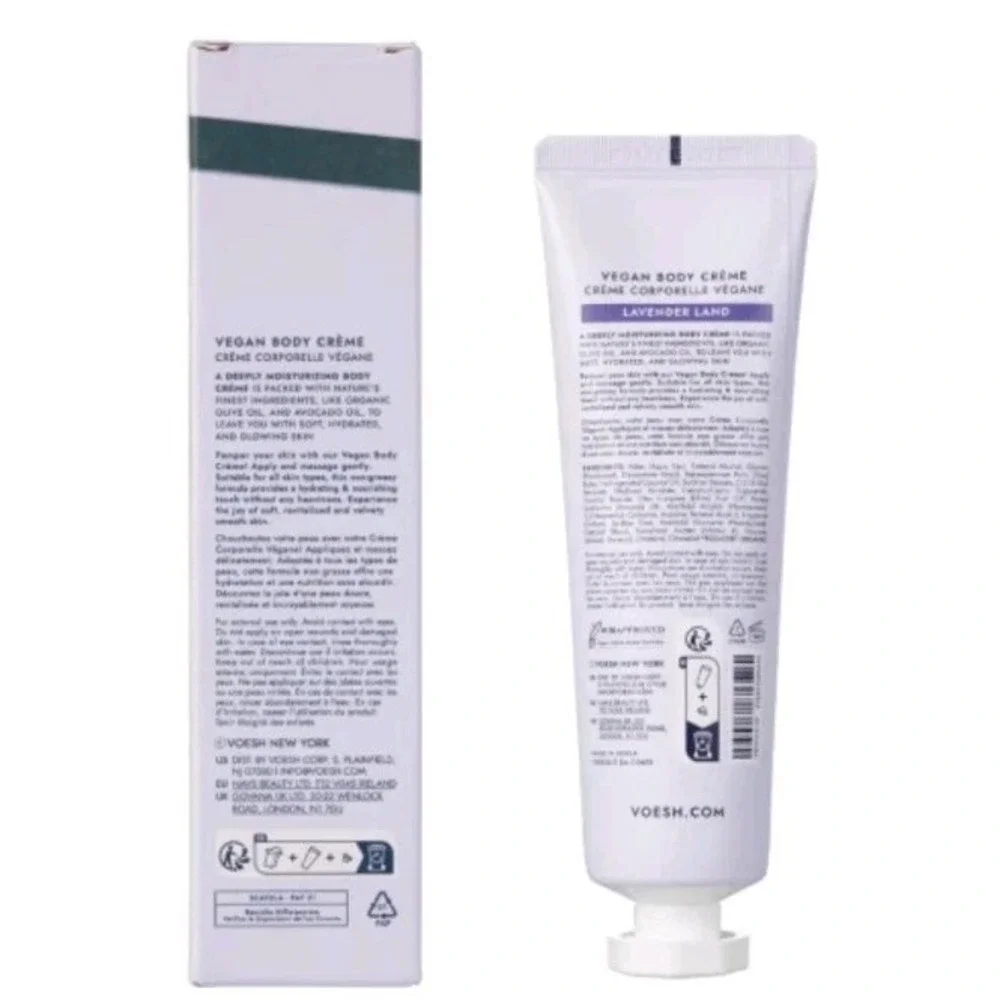 Voesh Vegan‎ Body & Hand Creme Lavender Land, 3oz